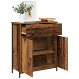 Vidaxl dressoir 70x30x80 cm bewerkt hout oud houtkleurig