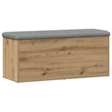 Vidaxl opbergbank artisan eikenhout 102x42x45 cm