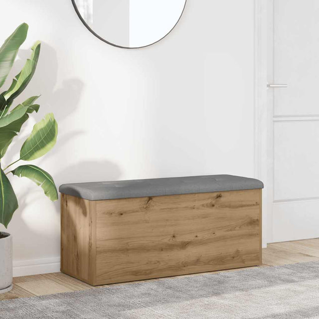 Vidaxl opbergbank artisan eikenhout 102x42x45 cm