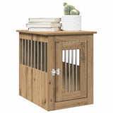 Vidaxl hondenbench 45x62x59 cm bewerkt hout artisanaal eikenkleurig