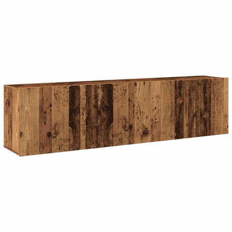 Vidaxl tv-meubels 2 st wandgemonteerd 80x30x41 cm oud houtkleurig