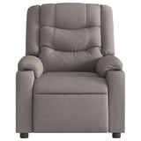 Vidaxl massagestoel verstelbaar stof taupe