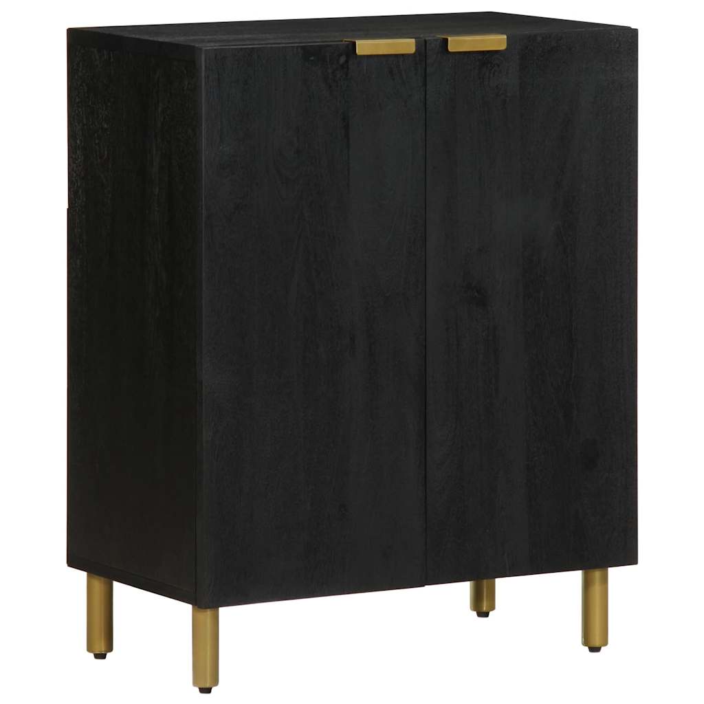 Vidaxl dressoir 60x33x75 cm bewerkt hout zwart