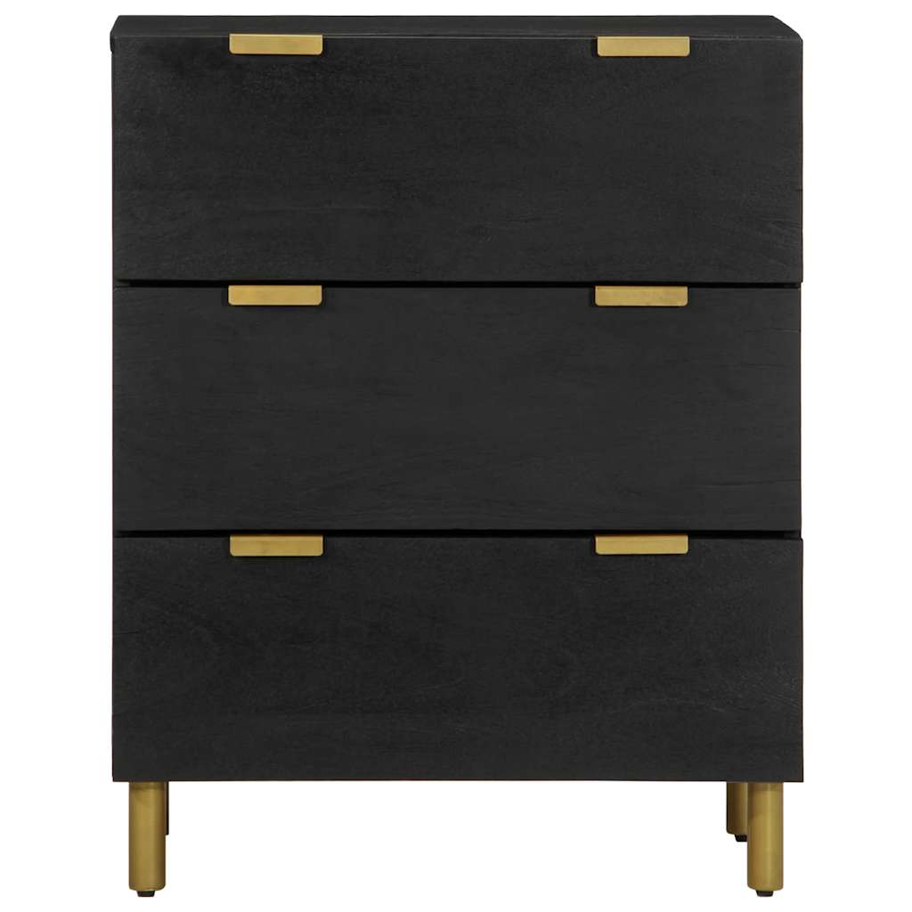 Vidaxl dressoir 60x33x75 cm bewerkt hout zwart