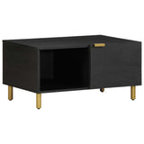 Vidaxl salontafel 80x50x40 cm bewerkt hout zwart