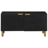 Vidaxl salontafel 80x50x40 cm bewerkt hout zwart