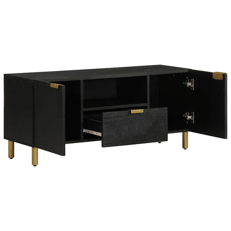 Vidaxl tv-meubel 105x33x46 cm bewerkt hout zwart