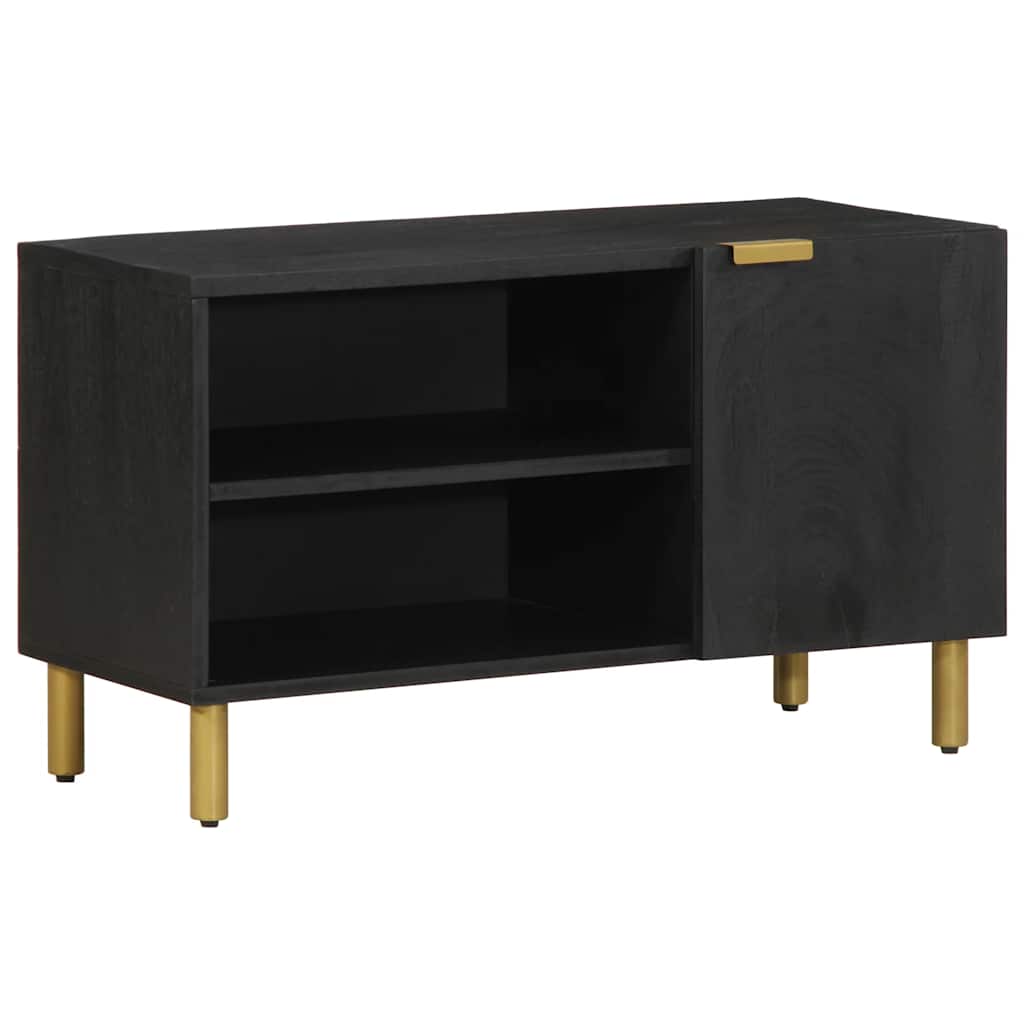 Vidaxl tv-meubel 80x33x46 cm bewerkt hout zwart