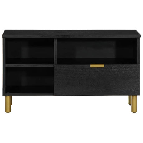 Vidaxl tv-meubel 80x33x46 cm bewerkt hout zwart