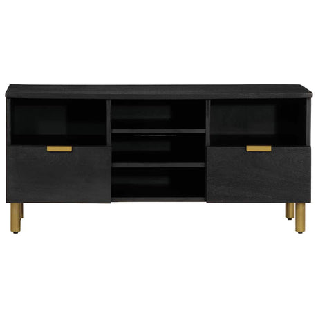Vidaxl tv-meubel 100x33x46 cm bewerkt hout zwart