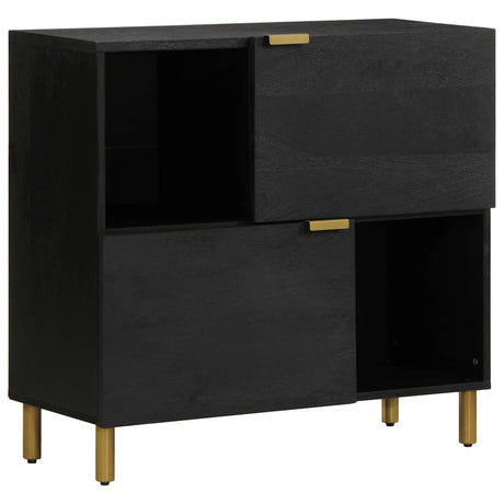 Vidaxl dressoir 80x33x75 cm bewerkt hout zwart