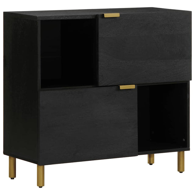 Vidaxl dressoir 80x33x75 cm bewerkt hout zwart