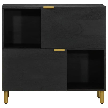 Vidaxl dressoir 80x33x75 cm bewerkt hout zwart