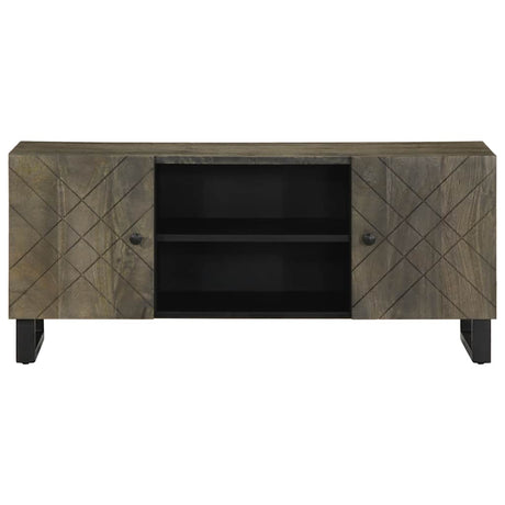 Vidaxl tv-meubel 105x33x46 cm massief mangohout zwart