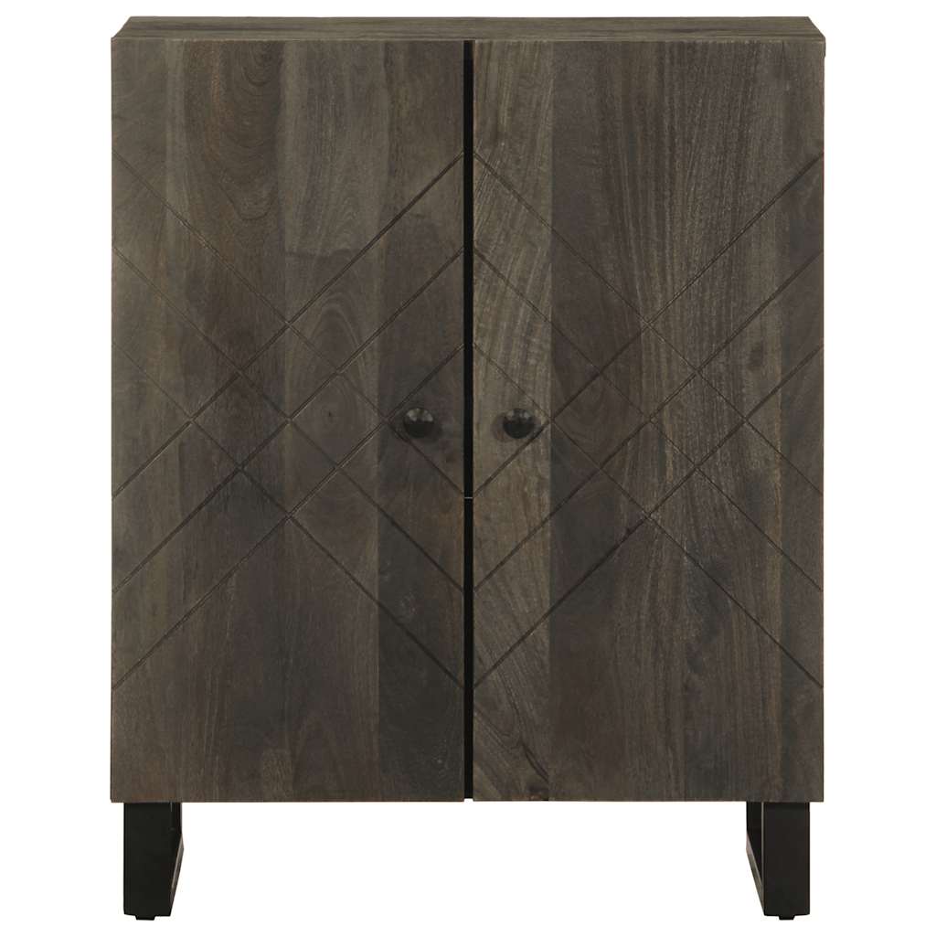 Vidaxl dressoir 60x33x75 cm massief mangohout zwart