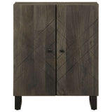 Vidaxl dressoir 60x33x75 cm massief mangohout zwart