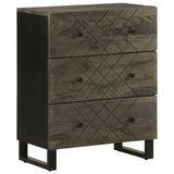 Vidaxl dressoir 60x33x75 cm massief mangohout zwart