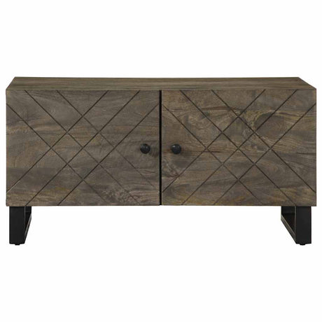 Vidaxl salontafel 80x50x40 cm massief mangohout zwart