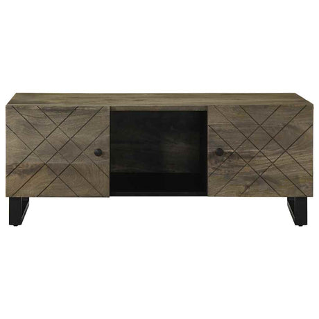 Vidaxl salontafel 100x54x40 cm massief mangohout zwart