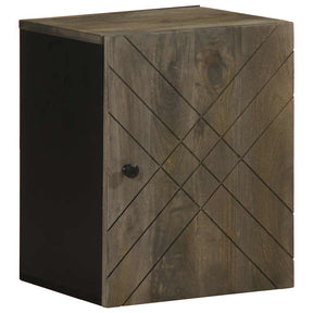 Vidaxl badkamerkast wandgemonteerd 38x33x48 cm massief mangohout zwart