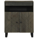 Vidaxl dressoir 60x33x75 cm massief mangohout zwart