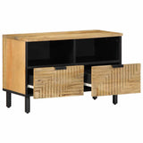 Vidaxl tv-meubel 70x33x46 cm massief mangohout bruin