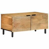Vidaxl salontafel 80x50x40 cm massief mangohout bruin