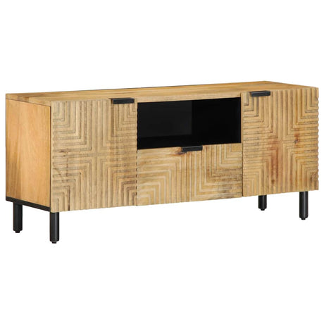 Vidaxl tv-meubel 105x33x46 cm massief mangohout bruin