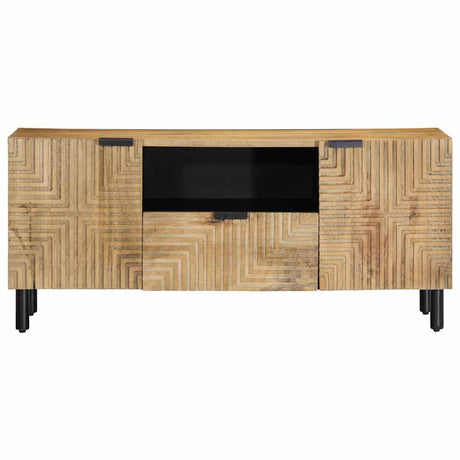 Vidaxl tv-meubel 105x33x46 cm massief mangohout bruin