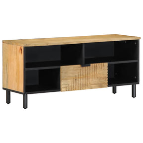 Vidaxl tv-meubel 100x33x46 cm massief mangohout bruin