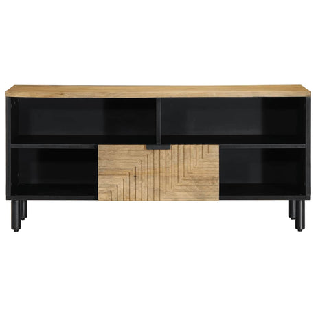 Vidaxl tv-meubel 100x33x46 cm massief mangohout bruin