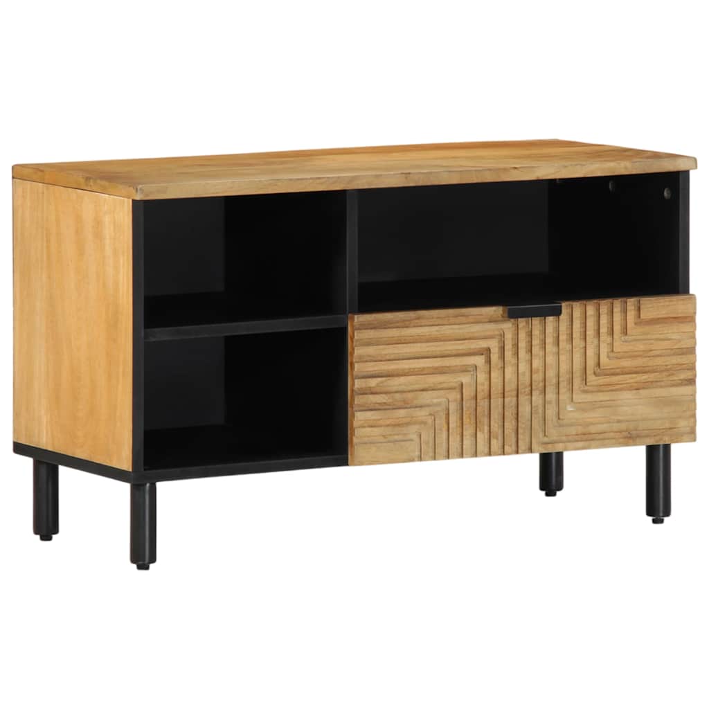 Vidaxl tv-meubel 80x33x46 cm massief mangohout bruin