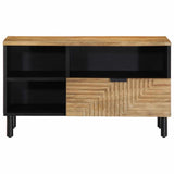 Vidaxl tv-meubel 80x33x46 cm massief mangohout bruin