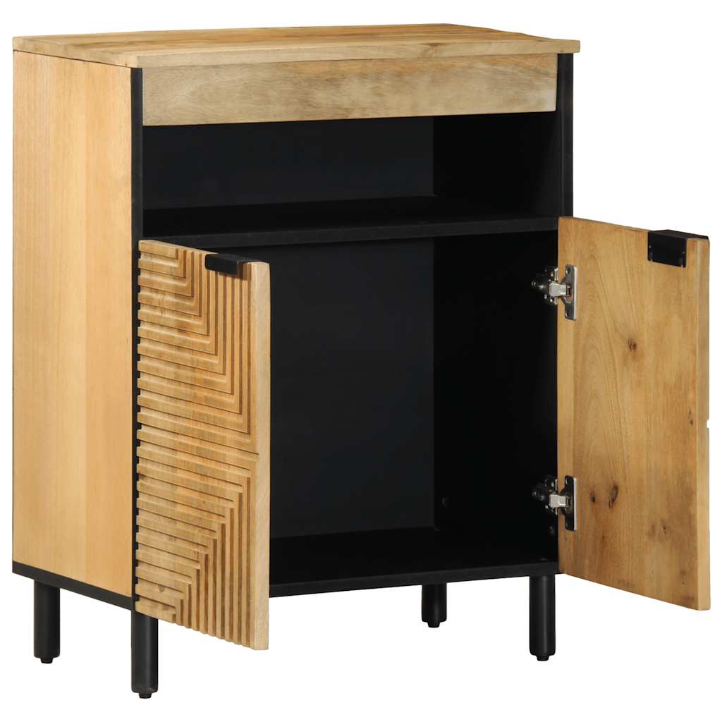 Vidaxl dressoir 60x33x75 cm massief mangohout bruin