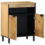Vidaxl dressoir 60x33x75 cm massief mangohout bruin