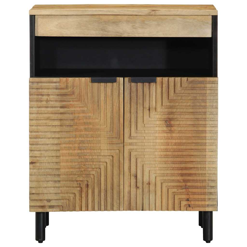 Vidaxl dressoir 60x33x75 cm massief mangohout bruin