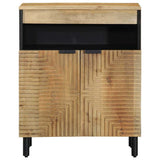 Vidaxl dressoir 60x33x75 cm massief mangohout bruin