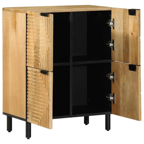 Vidaxl dressoir 60x33x75 cm massief mangohout bruin