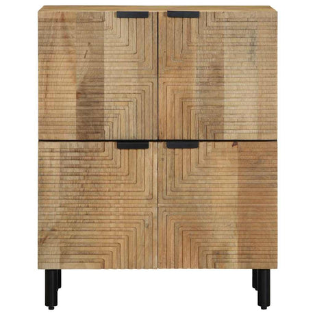 Vidaxl dressoir 60x33x75 cm massief mangohout bruin
