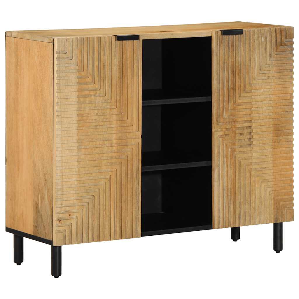 Vidaxl dressoir 90x33x75 cm massief mangohout bruin