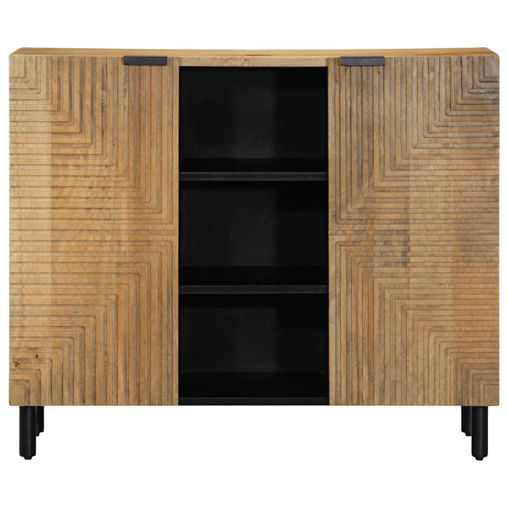 Vidaxl dressoir 90x33x75 cm massief mangohout bruin