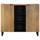 Vidaxl dressoir 90x33x75 cm massief mangohout bruin