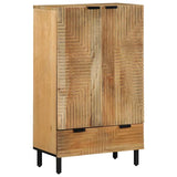 Vidaxl hoge kast 60x33x100 cm massief mango bruin