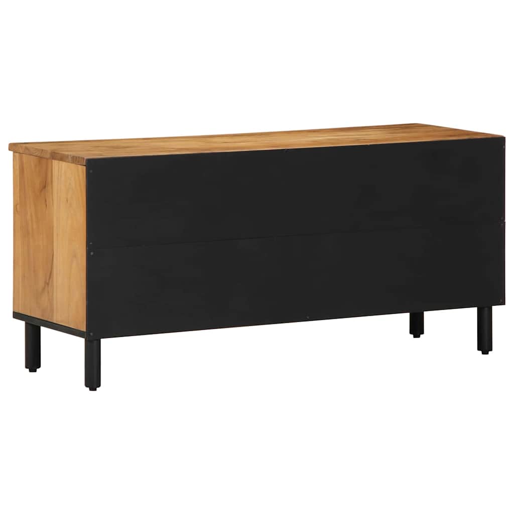 Vidaxl tv-kast met lade bruin 100 x 33,5 x 46 cm massief mango hout