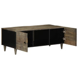 Vidaxl salontafel 100x54x40 cm massief mangohout lichtgrijs