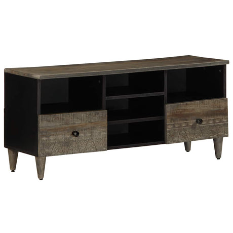 Vidaxl tv-meubel 100x33x46 cm massief mangohout zwart
