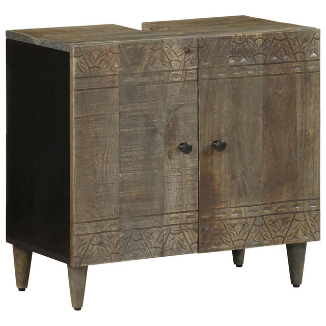 Vidaxl wastafelkast 62x33x58 cm massief mangohout