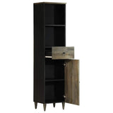 Vidaxl badkamerkast 38x33x160 cm massief mangohout