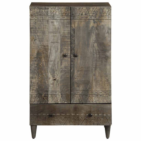 Vidaxl hoge kast 60x33x100 cm massief mangohout