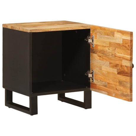 Vidaxl nachtkastje bruin 40 x 33 x 46 cm massief mango hout